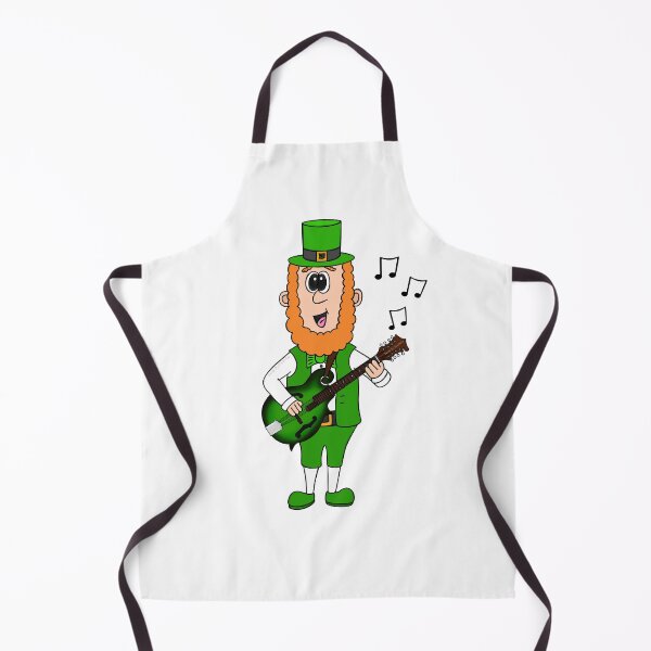 Item preview, Leprechaun Playing Mandolin, St Patrick's Day Irish Music Funny designed and sold by doodlerob.
