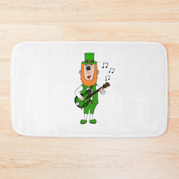 Item preview, Leprechaun Playing Mandolin, St Patrick's Day Irish Music Funny designed and sold by doodlerob.