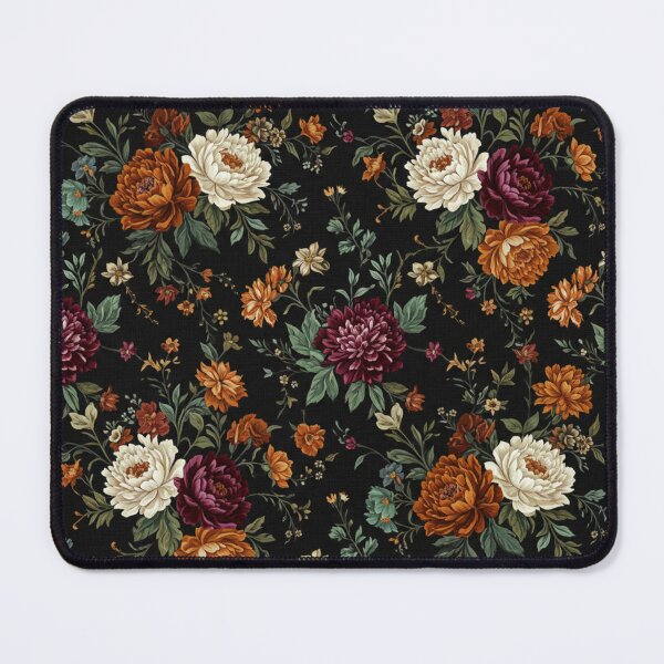 Item preview, Moody Vintage Botanical - Dark Floral Oil Painting Pattern designed and sold by ZEYCAT.