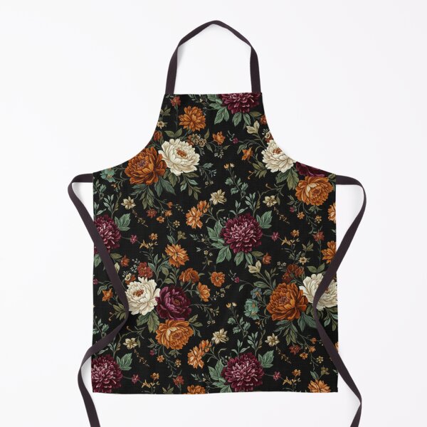 Item preview, Moody Vintage Botanical - Dark Floral Oil Painting Pattern designed and sold by ZEYCAT.
