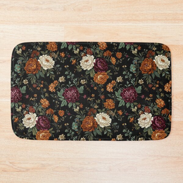 Item preview, Moody Vintage Botanical - Dark Floral Oil Painting Pattern designed and sold by ZEYCAT.