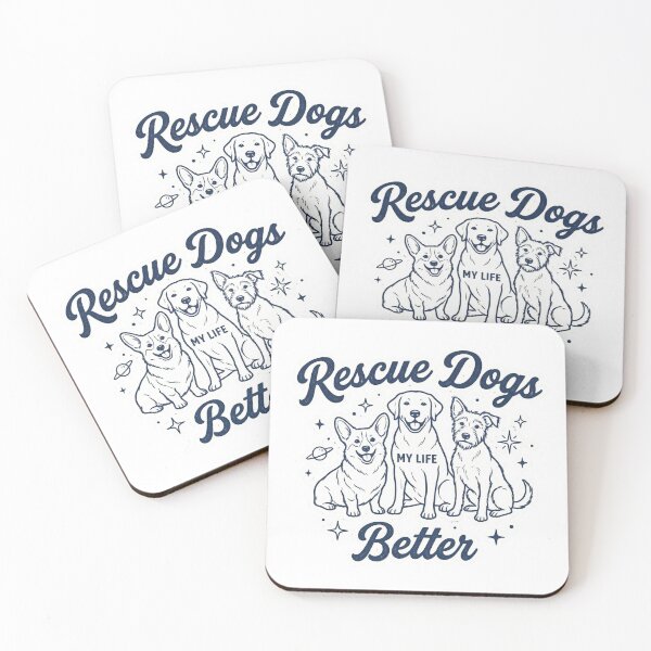 Item preview, Rescue Dogs, My Life Better designed and sold by ArtzyFlow.
