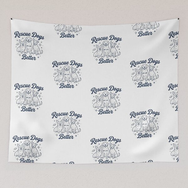 Item preview, Rescue Dogs, My Life Better designed and sold by ArtzyFlow.