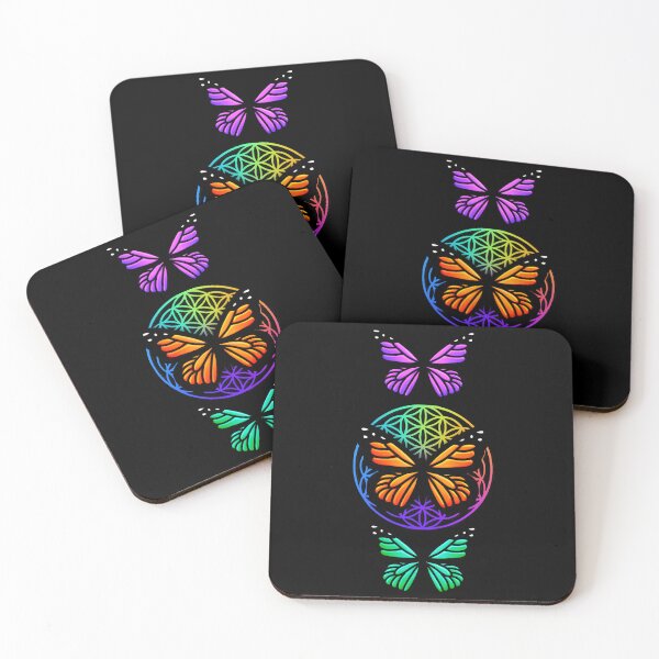 Item preview, Butterflies, flower of life, scared geometry  designed and sold by hollycooper.