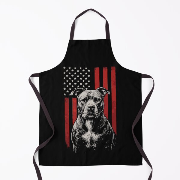 Item preview, Patriotic Pit Bull Dog Art – American Flag Pitbull Illustration | Strong Loyal USA Dog Design designed and sold by BrainBubbleArt.