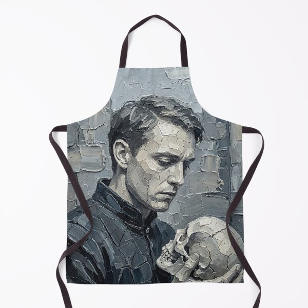 Item preview, Hamlet – Thought, Doubt, and Mortality | Textured Literary Portrait designed and sold by SavinMercantile.