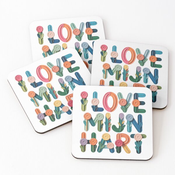 Item preview, Love in Colors: Words of Love with a Brush designed and sold by AriStyleArt.