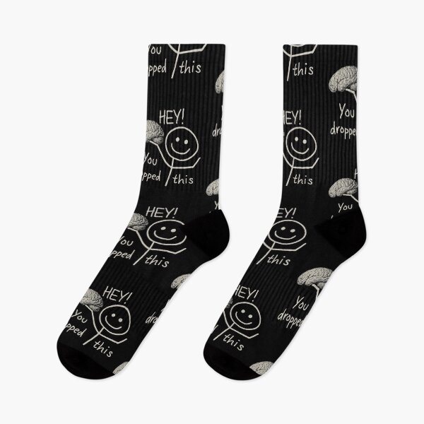 Item preview, Hey! You Dropped This – Funny Brain Meme | Sarcastic Intelligence & Mental Health Humor Design designed and sold by BrainBubbleArt.