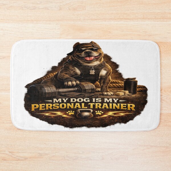 Item preview, My Dog Is My Personal Trainer – Strong Gym Dog Fitness Design designed and sold by Designpnl.
