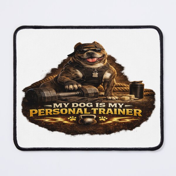 Item preview, My Dog Is My Personal Trainer – Strong Gym Dog Fitness Design designed and sold by Designpnl.