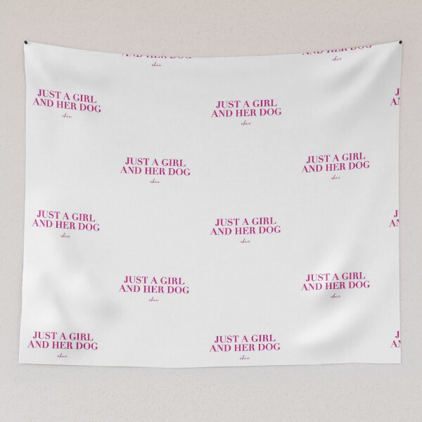 Item preview, Just a Girl and Her Dog, Chic designed and sold by ArtzyFlow.