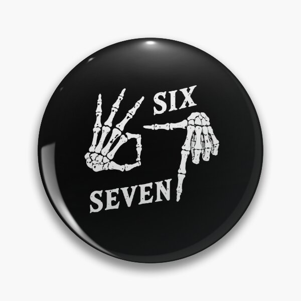 Item preview, 67 Meme Skeleton Hands – Six Seven Bone Hand Gesture Viral Internet Meme designed and sold by BrainBubbleArt.