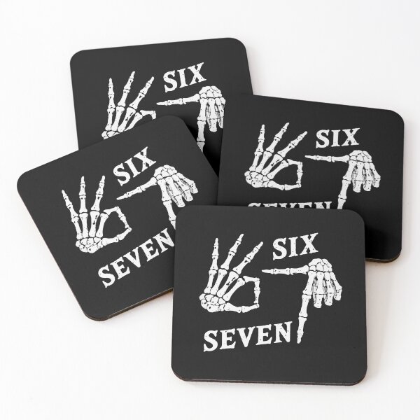 Item preview, 67 Meme Skeleton Hands – Six Seven Bone Hand Gesture Viral Internet Meme designed and sold by BrainBubbleArt.