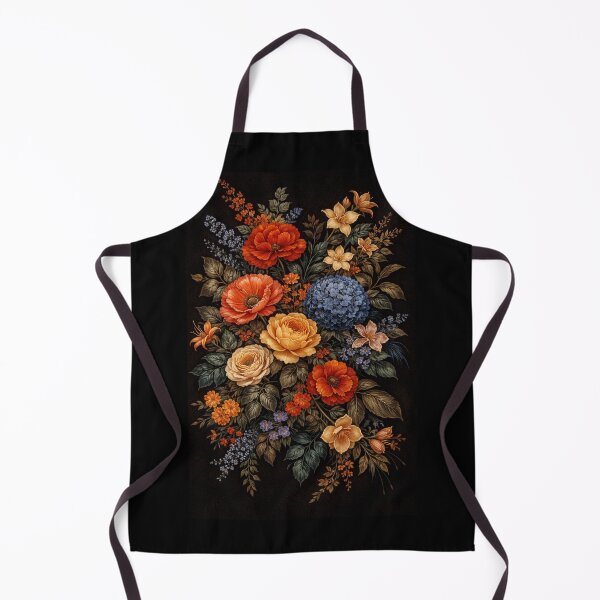 Item preview, Dark Vintage Botanical Floral Oil Painting designed and sold by ZEYCAT.