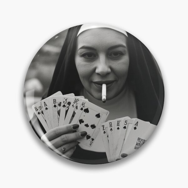 Item preview, God Bless Everyone; Sinful Nun; designed and sold by StickerApe.
