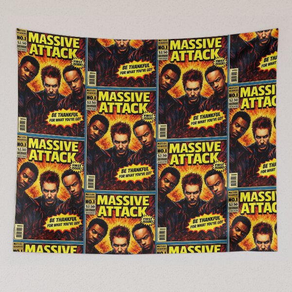 Item preview, MASSIVE ATTACK COMIC PRINT BE THANKFUL designed and sold by Campbell0395.