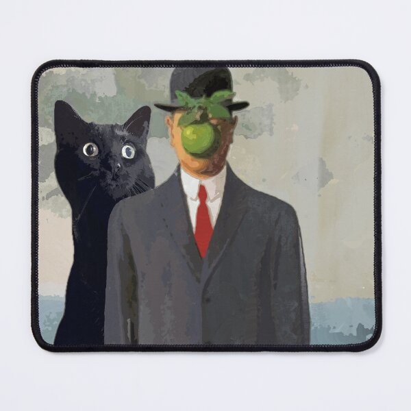 Item preview, Kuro Kitty in Art History: Son of Man, Magritte  designed and sold by NowellM.