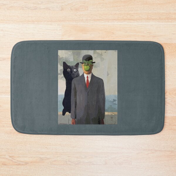 Item preview, Kuro Kitty in Art History: Son of Man, Magritte  designed and sold by NowellM.
