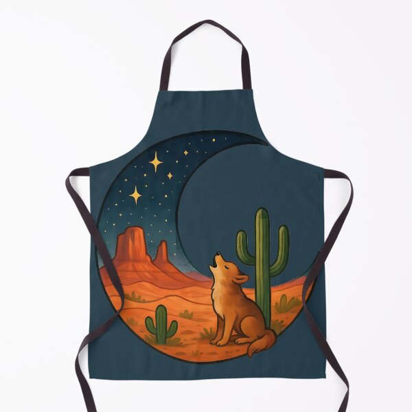 Item preview, Coyote Desert Crescent Moon designed and sold by BreezyDawnDesigns.
