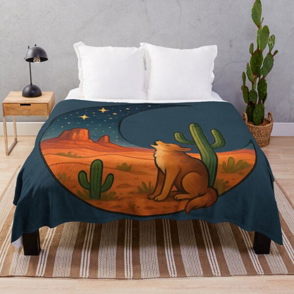 Item preview, Coyote Desert Crescent Moon designed and sold by BreezyDawnDesigns.