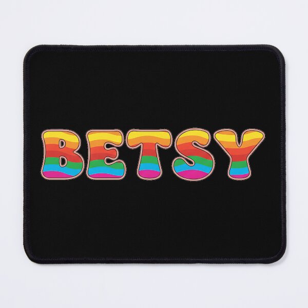 Item preview, ❤️ Betsy Personalized Name Wavy Retro Shirt, Coffee Mug, Sticker Gift designed and sold by HelixPedia.