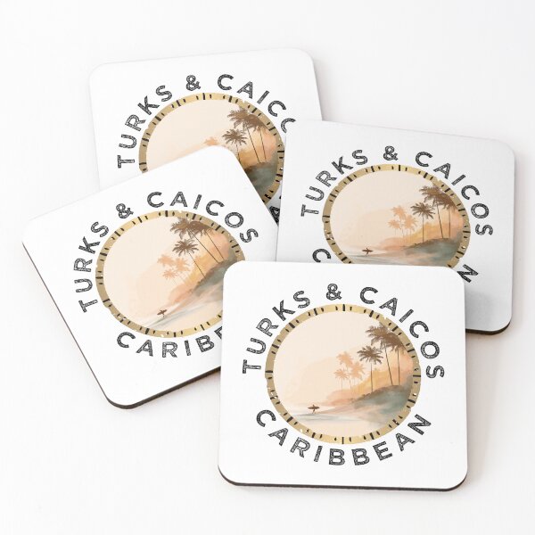 Item preview, Turks And Caicos - Caribbean (with Black Lettering) designed and sold by VelvetRoom.