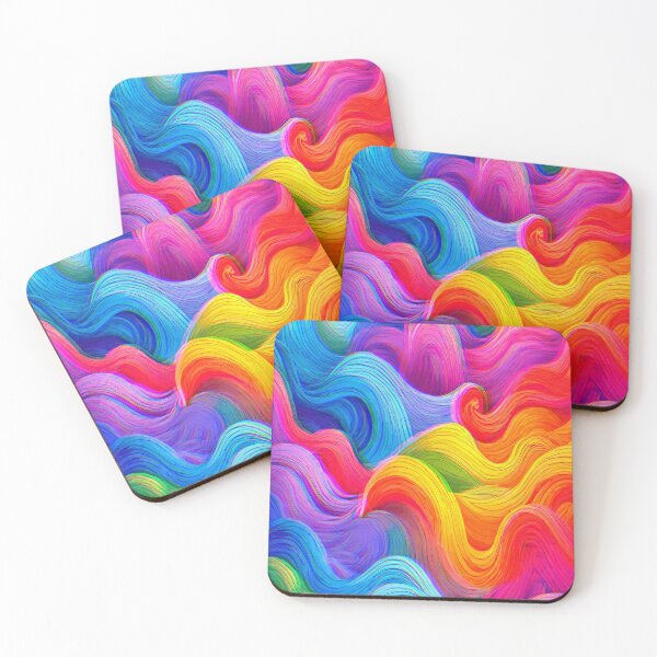 Item preview, Rainbow waves pattern! designed and sold by Giulivo Store Graphic.