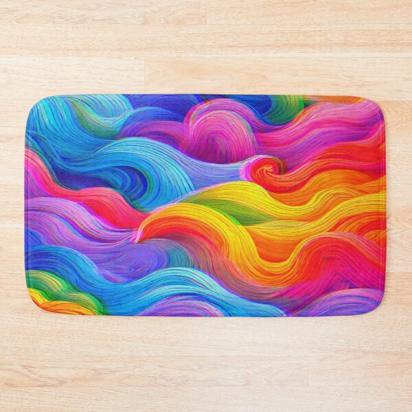 Item preview, Rainbow waves pattern! designed and sold by Giulivo Store Graphic.