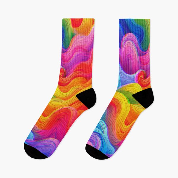 Item preview, Rainbow waves pattern! designed and sold by Giulivo Store Graphic.