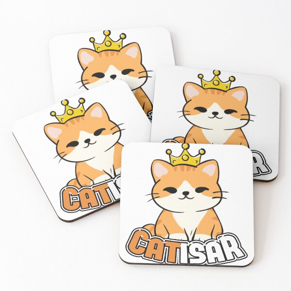 Item preview, Catisar – Cute King Cat Illustration with Crown designed and sold by anandariki.