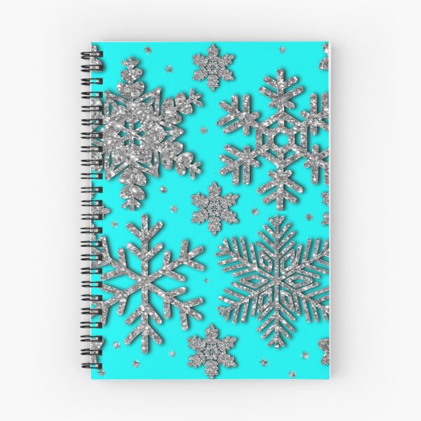 Item preview, Sparkling glitter silver snowflakes pattern designed and sold by hollycooper.