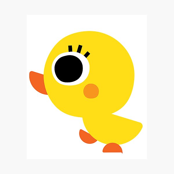 Item preview, Kawaii Yellow Duckling Sticker Art designed and sold by velvetskyco.