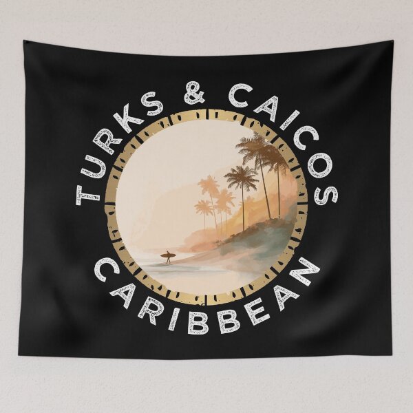 Item preview, Turks And Caicos - Caribbean (with White Lettering) designed and sold by VelvetRoom.