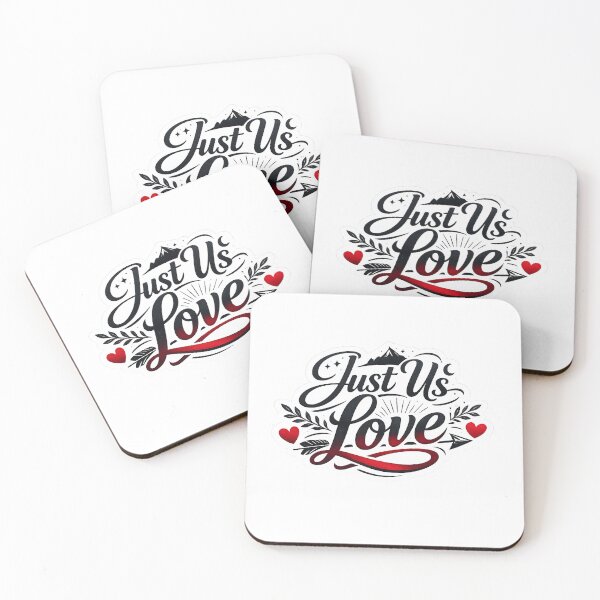 Item preview, Just Us Love – Clean Minimal Valentine Design designed and sold by MagicShopDoodle.