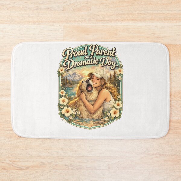Item preview, Proud Dog Mom Funny Sticker for Dramatic Golden Retriever Lovers designed and sold by Places On Earth.