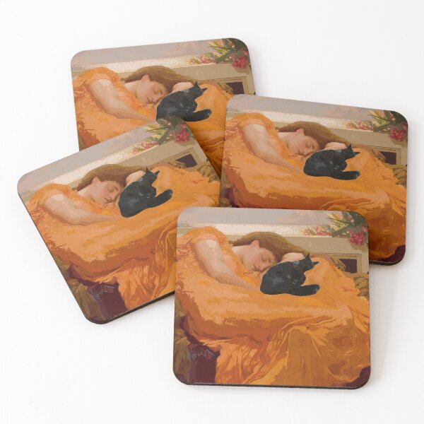 Item preview, Kuro Kitty in Art History: Flaming June, Leighton designed and sold by NowellM.