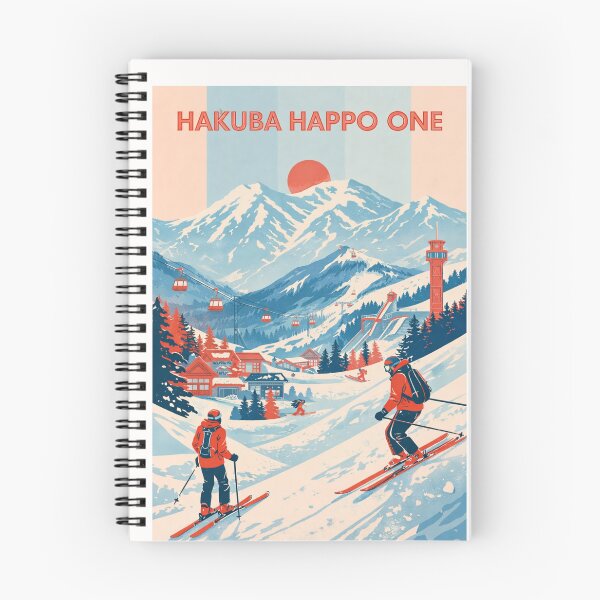 Item preview, Skiing in Hakuba Happo One Japan Vintage Mountain Travel  designed and sold by Places On Earth.