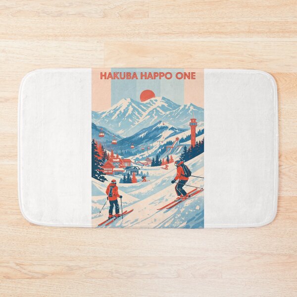 Item preview, Skiing in Hakuba Happo One Japan Vintage Mountain Travel  designed and sold by Places On Earth.