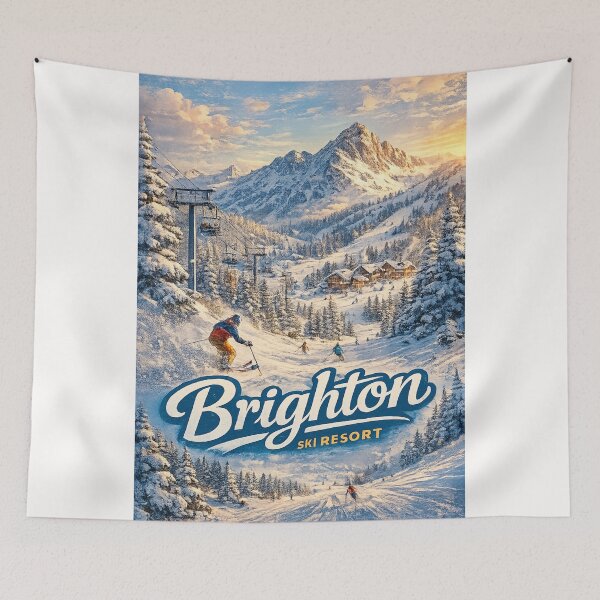 Item preview, Brighton Ski Resort Winter Escape in Utah’s Wasatch Mountains designed and sold by Places On Earth.