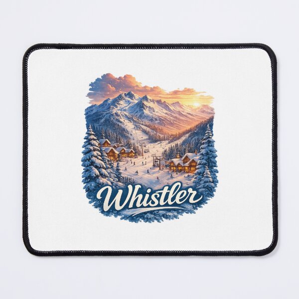 Item preview, Whistler Mountain Village Ski Resort Sunset Panorama designed and sold by Places On Earth.