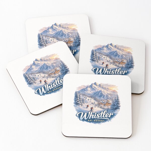 Item preview, Whistler Ski Resort British Columbia Mountain Winter Scene designed and sold by Places On Earth.