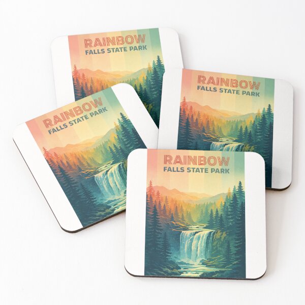 Item preview, Sunset Landscape at Rainbow Falls State Park in Hilo Hawaii designed and sold by Places On Earth.