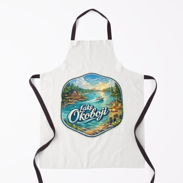 Item preview, Lake Okoboji Iowa Great Lakes Region Waterfront Cabin Scene designed and sold by Places On Earth.