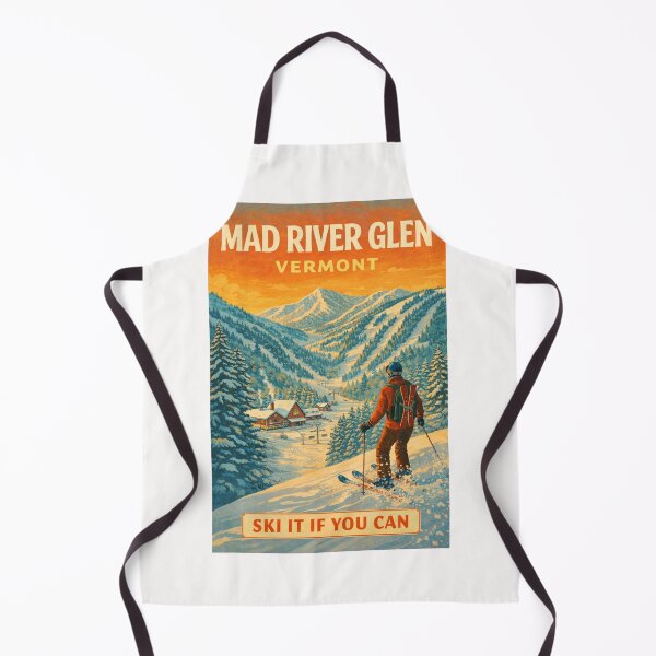 Item preview, Mad River Glen Vermont Ski Resort Winter Scene with Mountains designed and sold by Places On Earth.