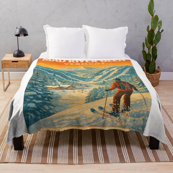 Item preview, Mad River Glen Vermont Ski Resort Winter Scene with Mountains designed and sold by Places On Earth.