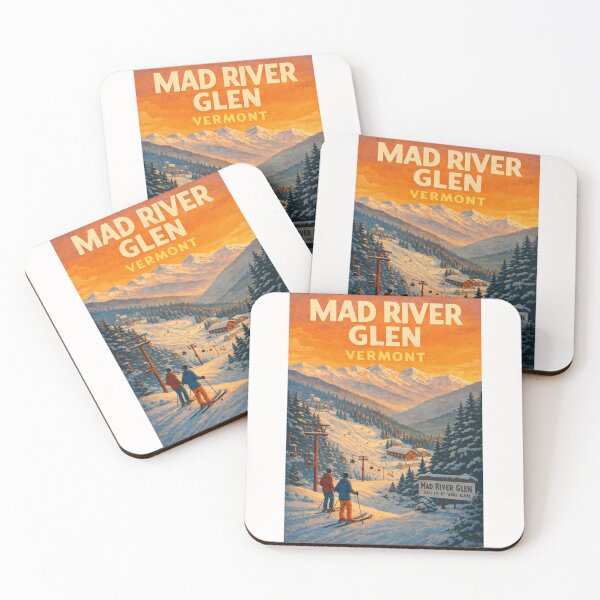 Item preview, Mad River Glen Vermont Ski Resort in the Green Mountains at Sunset designed and sold by Places On Earth.