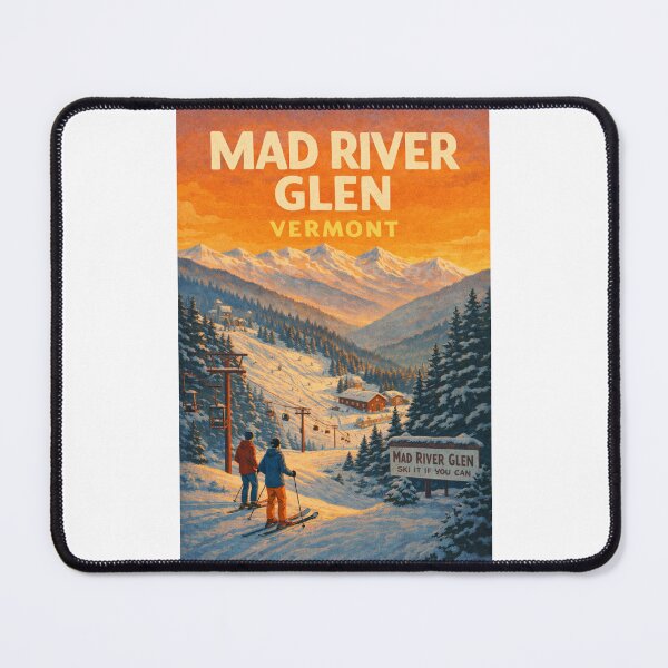 Item preview, Mad River Glen Vermont Ski Resort in the Green Mountains at Sunset designed and sold by Places On Earth.