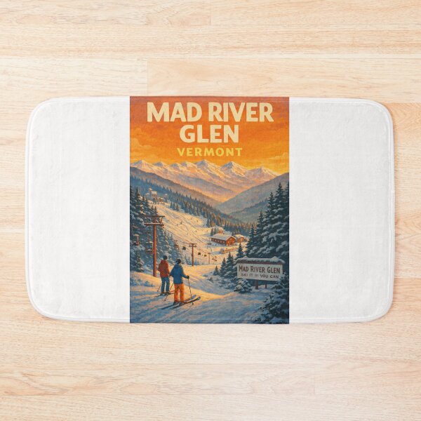 Item preview, Mad River Glen Vermont Ski Resort in the Green Mountains at Sunset designed and sold by Places On Earth.