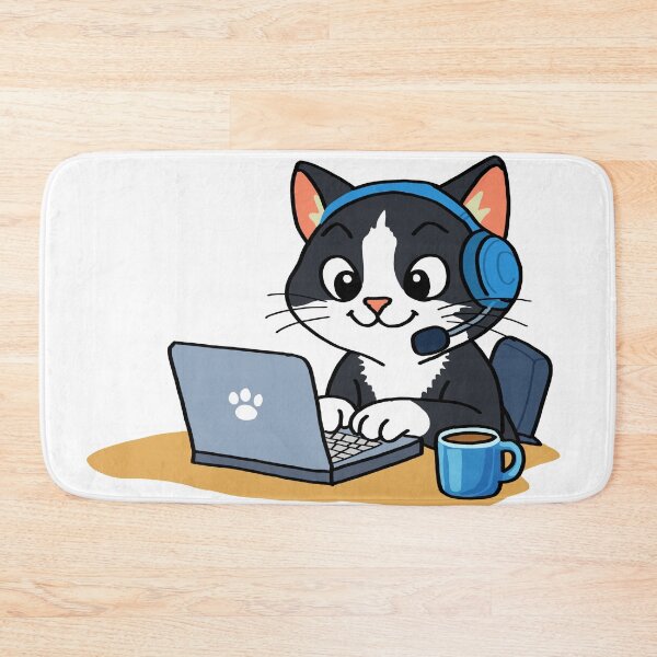 Item preview, Computer Cat designed and sold by SnapDragon21.