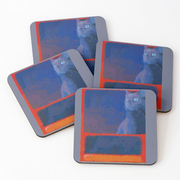 Item preview, Kuro Kitty in Art History: Blue, Orange, Red Rothko designed and sold by NowellM.